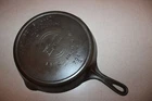 Vintage Griswold Cast Iron Size 8 Skillet Slant Erie ERIE 704 D * Sits Flat *