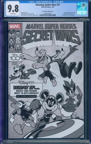 Amazing Spider-Man #37 (#931) De Lorenzi 1:100 Sketch Cover - CGC 9.8 - NM/M!!
