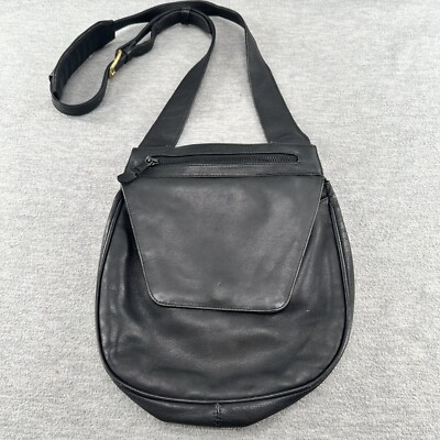 TRAVEL SMITH ADVENTURE GEAR - Black Crossbody Handbag w/ Detachable Wallet