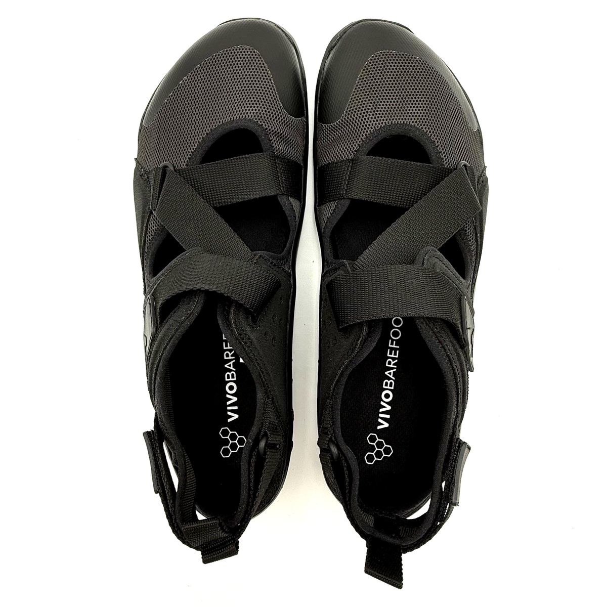 Vivobarefoot Men\'s Tracker Sandal Slingback Textile Synthetic 309511-01 Obsidian VivoBarefoot Tracker Barefoot Hiking Sandals Men main image 3