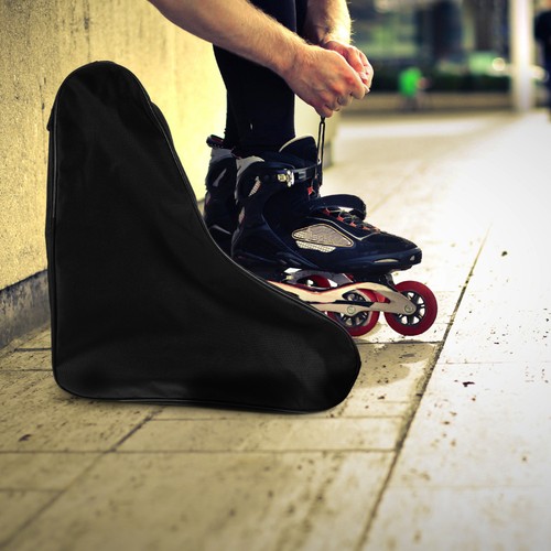 Bolsa de patinaje patines sobre hielo hombro con ruedas para mujer niño bolsas de patinaje para - Imagen 9 de 12