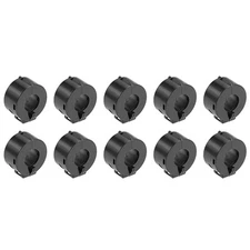 10pcs Clip-on Ferrite Ring Core 15mm Black