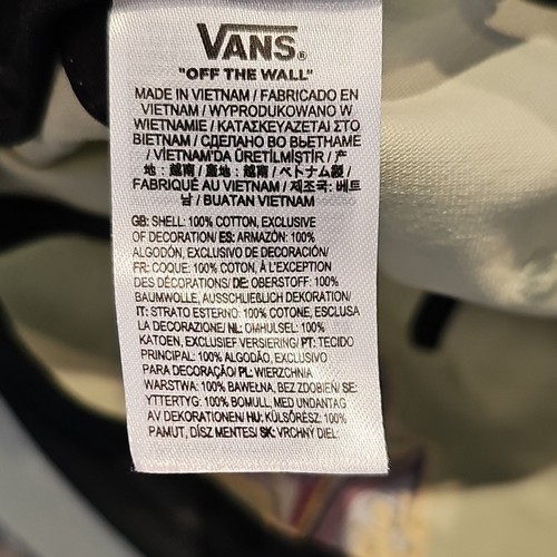 Vans Skate Star Low Flat Bill Snapback Hat Beige Euro Logo Embroidered Rare Cap - Picture 10 of 13