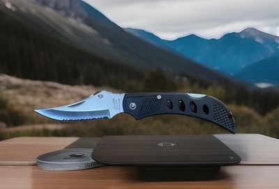 The Vulture Folding Pocket Knife by Frost Cutlery 15074B Stainless Steel Blade