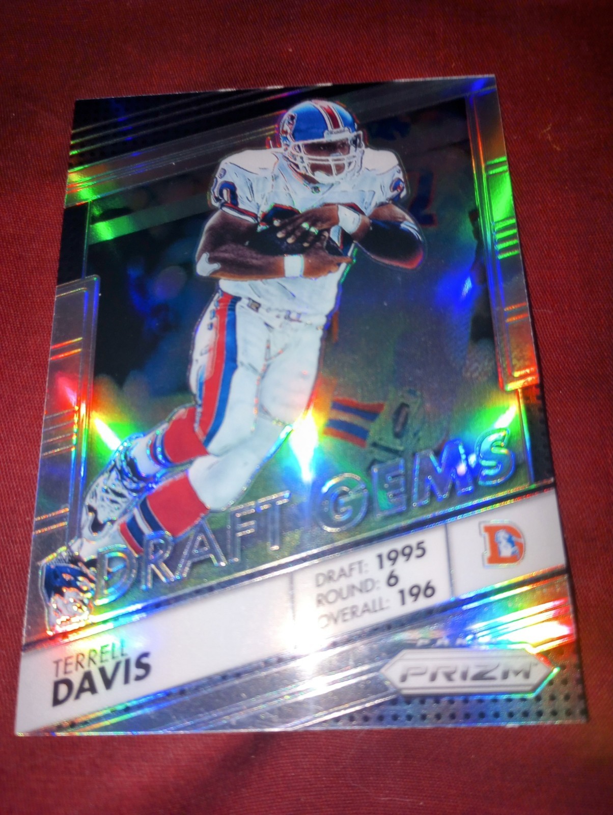 2016 Panini Prizm - Draft Gems Silver Prizm #20 Terrell Davis Denver Broncos