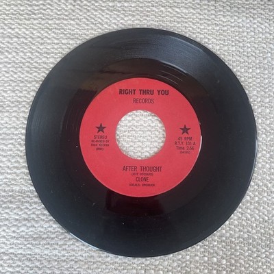 Clone Jacuzzi Fluzzi After Thought 1979 Seattle 7  Single Vinyl Press
