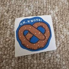 Vintage 80's Matte Trend Scratch And Sniff Smelly Stickers - Pretzel