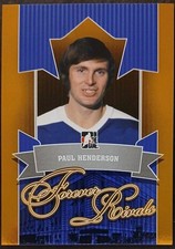 2012 - 2013 ITG Paul Henderson Forever Rivals Gold /30 #81 Hockey Card