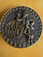 Mag Tools Men's Metal Western Belt Buckle Stars Logo 1.5in Silver LE