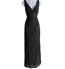 Ralph Lauren Lace Gown Womens 10 Sequin Event Prom 90s Fairy Grunge Green Y2K