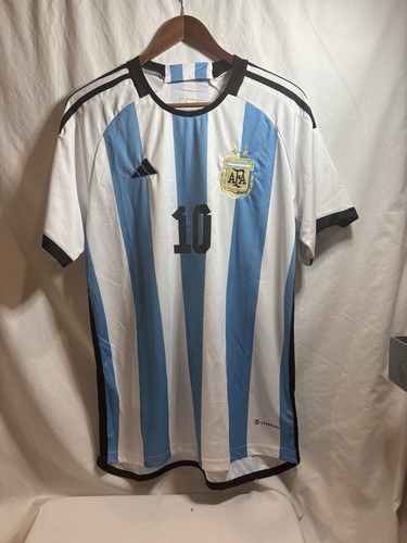 Adidas Argentina Lionel Messi Jersey Men’s L Slim Fit Home Soccer