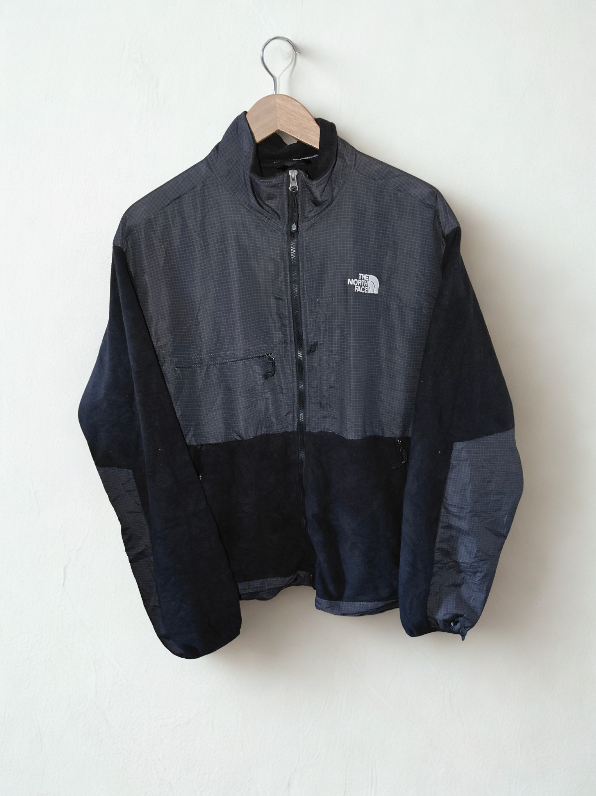 The North Face Windstopper Fleece Jacket XL Black Grey Vintage