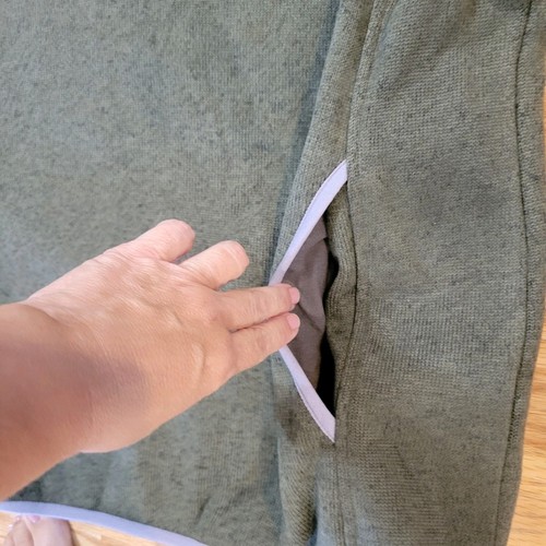 Nuevo con etiquetas LL Bean Fleece Suéter Pullover Mujer Misses XL Verde Kelp - Imagen 8 de 11