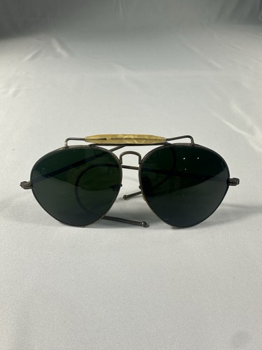 Rari occhiali da sole aviatore vintage outdoor, verdi, lenti