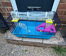 Savic Hamster Heaven Navy Blue Hamster Standard Cage Single Tier Plastic Base