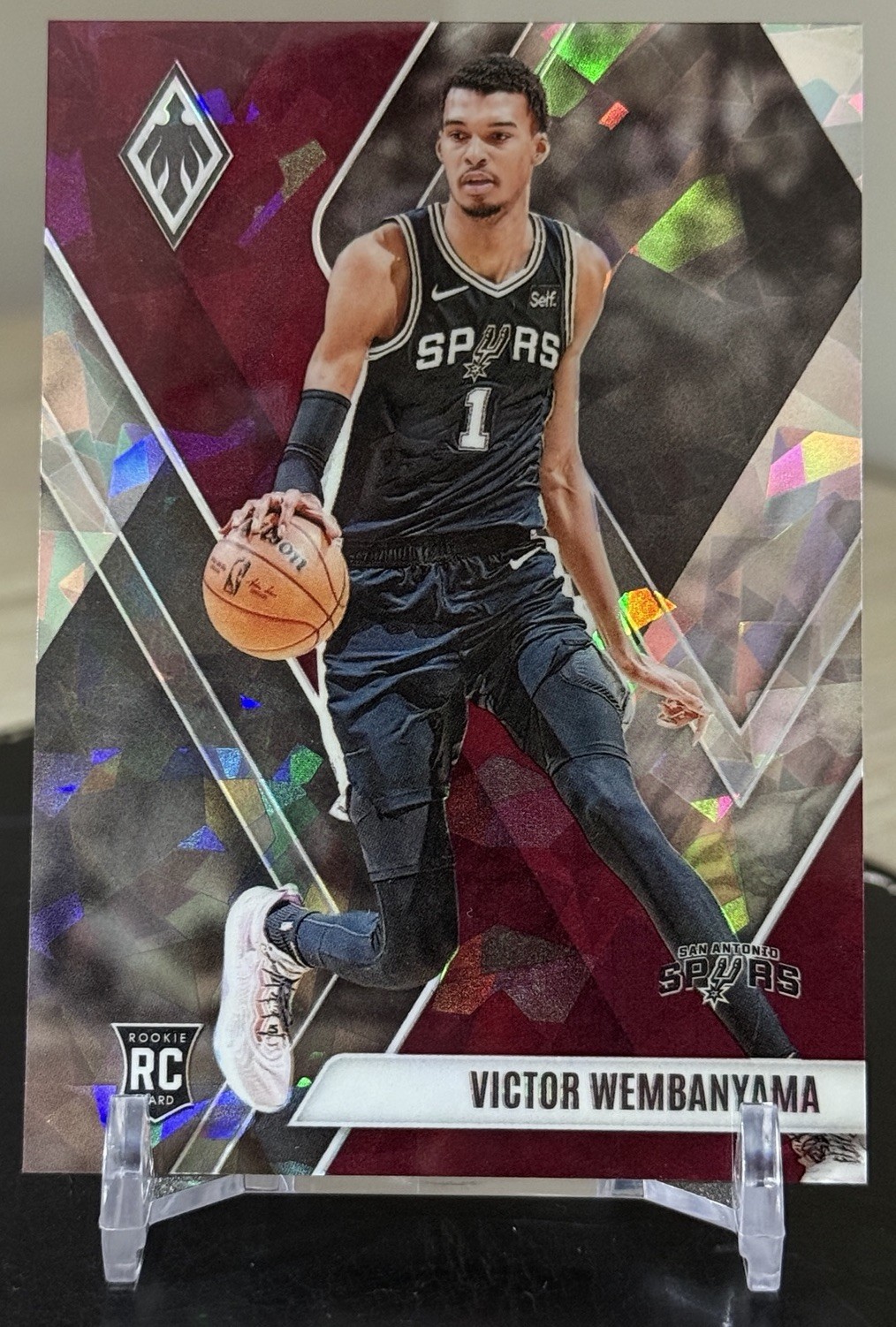 2023-24 PANINI PHOENIX VICTOR WEMBANYAMA #256 MAROON ICE ROOKIE /275 RC WEMBY