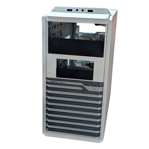 Boîtier PC tour Acer + bloc d'alimentation blanc éclairage LED RGB