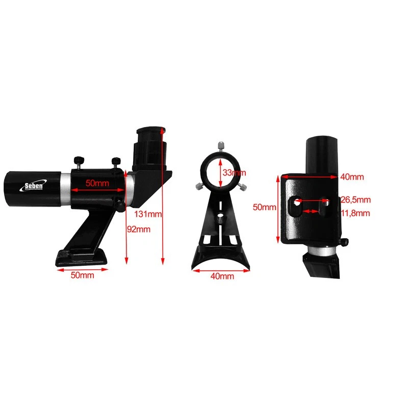 Seben Teleskop Sucherfernrohr 6x30 90° Halterung Fadenkreuz Winkelsucher FS3 - Bild 4 von 4