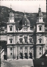 Salzburg, Austria Cathedral, built 1628 by Solari Original Vintage Postcard