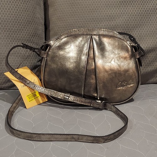 Patricia Nash CHANIA Crossbody Handtasche Tasche Antik Platin Echtleder Neu mit Etikett - Bild 2 von 20