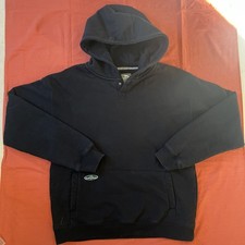 Arborwear Double-Thick Sweatshirt Mens XL Black Snap Hoodie Pullover Workwear