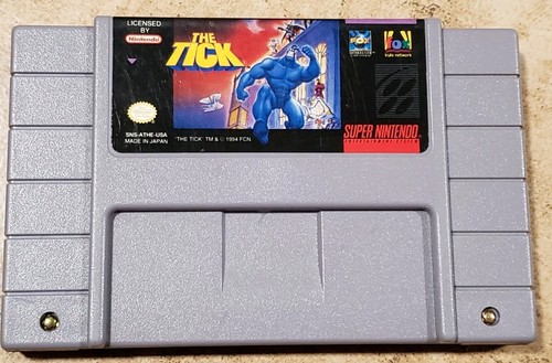 The Tick With Manual (Super Nintendo, 1994) SNES Tested & Working - Picture 3 of 9