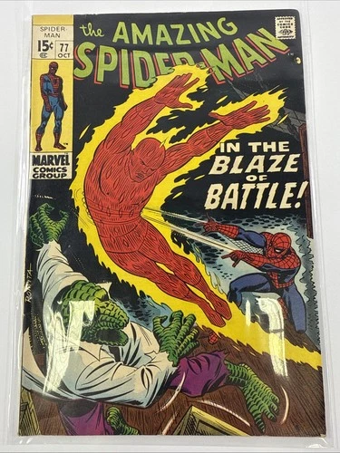Marvel Comics The Amazing Spider-Man #77 1969 In the Blaze of Battle VF/NM