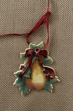 Longaberger 2000 Christmas Tie On Jingle Bell Pottery