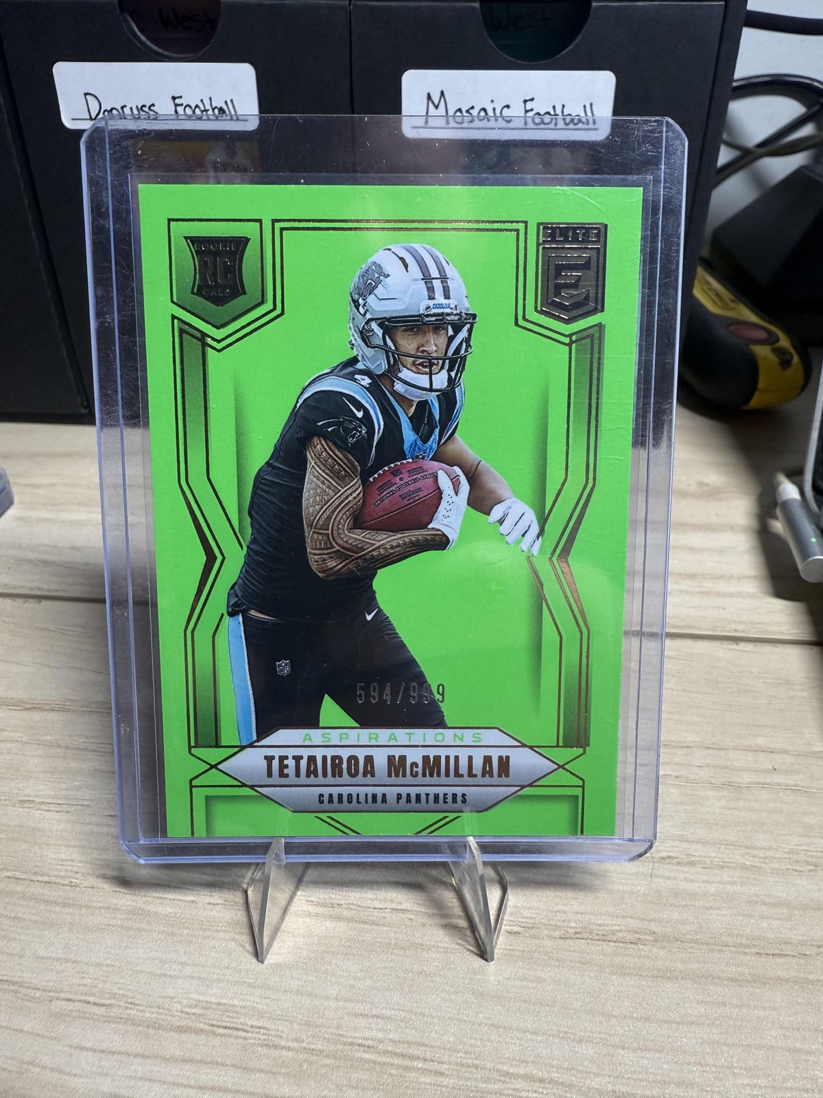 2025 Donruss Elite #128 Tetairoa McMillan Aspirations Lime Green #/999