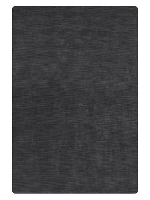 Eco-Friendly Hand Knotted Loom Wool Area Rug Solid Charcoal BBH Homes BBL00111