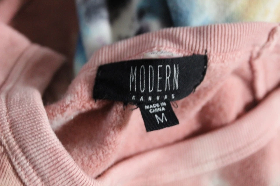 Sudadera moderna de lona tie dye para mujer talla M Foto 3 de 4