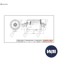 FUEL FILTER DP1110.13.0249 FOR FORD AUSTRALIA LAND ROVER FREELANDER/TOP MGF