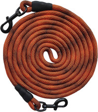 Dog Tie Out, Check Cord Long Tether Rope Leash, 8Ft 12Ft 20Ft 30Ft 50Ft 75Ft Dog