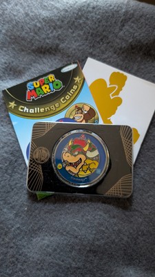 Super Mario Offizielle Challenge Mint- Coin Sammel Münze Bowser sielber 