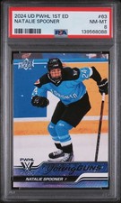2024 Upper Deck Young Guns PWHL Natalie Spooner #63 PSA 8 #8088