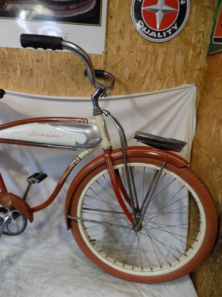 Bicicleta cisterna Schwinn Hornet 1956 barra recta Panther Phantom S2 de lujo de colección Foto 4 de 4