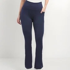 Jockey Women’s Studio Flare Pants, Neo Navy, Size XL New w Tags