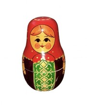 Vintage Russian Nevalyashka / Roly-Poly Bell Doll, 4.5" Tall