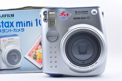 FUJIFILM instax mini 10 Cheki Instant Film Camera Silver Tested From Japan