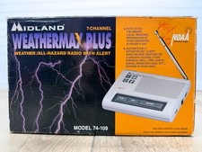 Midland 7-Channel Weathermax Plus, Hazard Radio Alert, Model 74-109 BRAND NEW