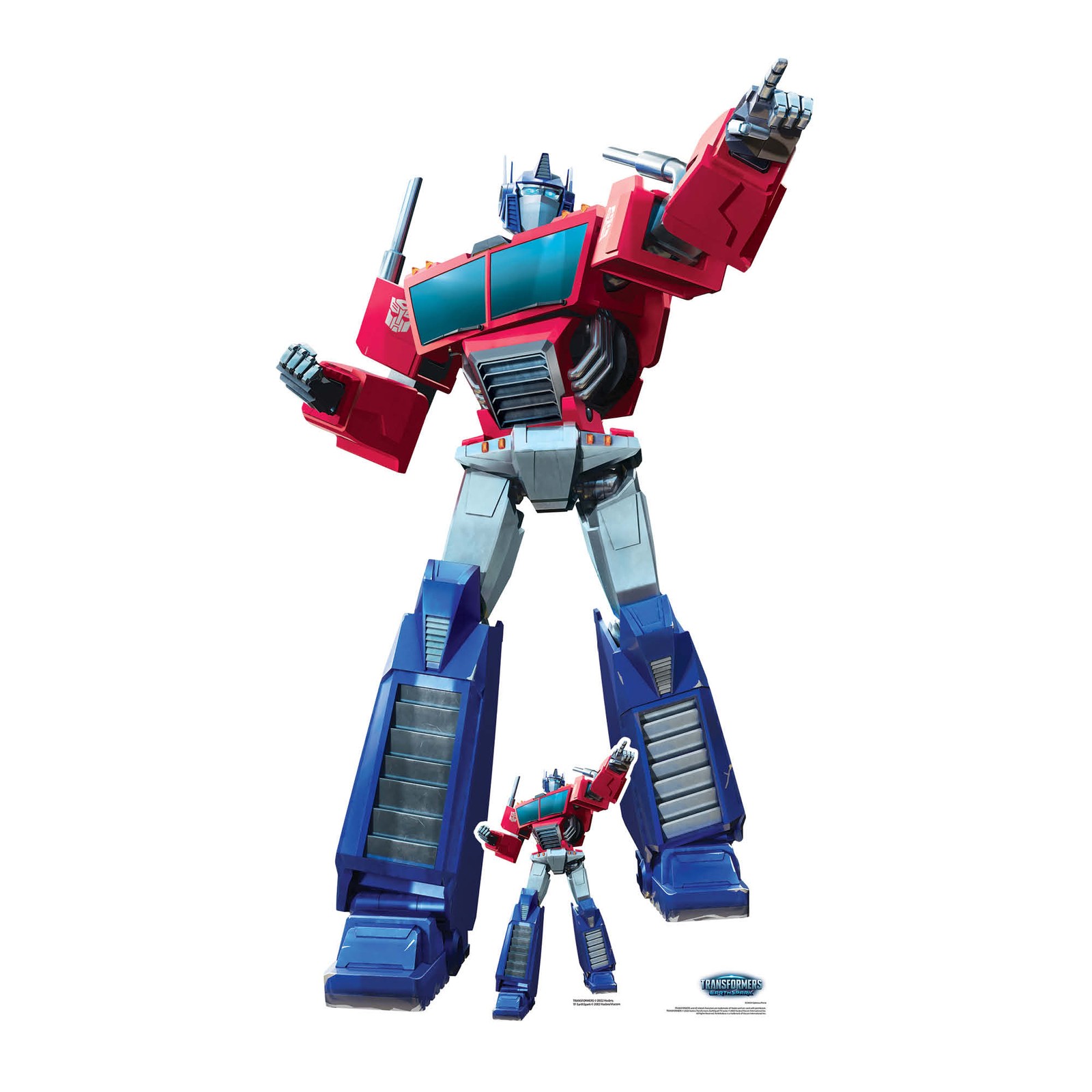 Optimus Prime Cardboard Cutout Official Tranformers Standee + Free Mini Autobots