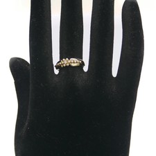 CHRISTIAN DIOR Ring 18K Yellow Gold Diamond Size EU 51 / US 6 Authentic