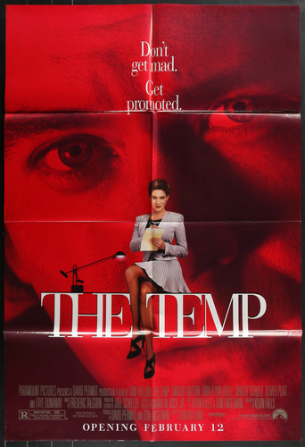 The Temp (1993) Original Movie Poster Folded 27x40