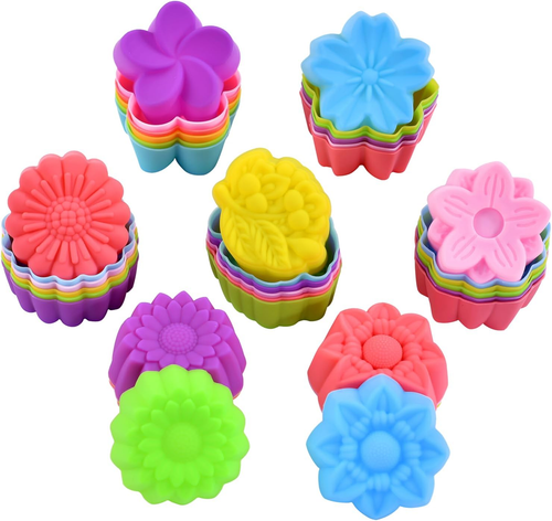 Reusable Silicone Baking Cups, 2 Inch Mini Size Silicone Cupcake Liners for Baki - Picture 10 of 12