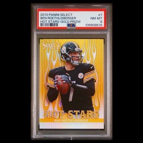 2013 Panini SELECT #7 BEN ROETHLISBERGER HOT STARS GOLD Prizm STEELERS RARE - Bild 1 von 4