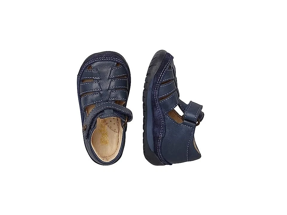 Sandalia Falcotto Naturino Laguna VL Cuero Napa Cepillado Niño Pequeño Azul Marino EU 26 Foto 4 de 4