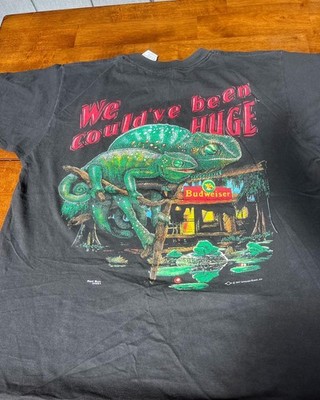 Vintage 1997 BUDWEISER Lizard Tee in a men s large. Says we could ve been huge
