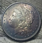 1880 Morgan Silver Dollar Brilliant Uncirculated Minimal Marks Toned