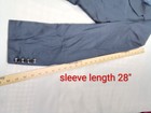 52 Men's Blazer Blue French Crown Navy Blue Silk Blend dble back vent Lgth35" — photo 4