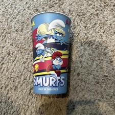 Smurfs, The Movie 2025 Movie Theatre Cup Rihanna John Goodman Xolo Mariduena